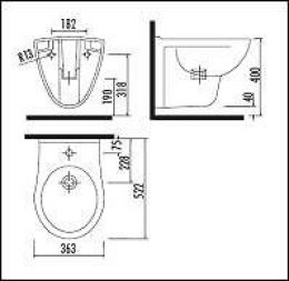 Биде Creavit Yedigoller YG510
