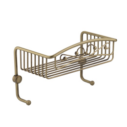 Фото Migliore COMPLEMENTI 22027 Решетка одинарная с двумя крючками, бронза