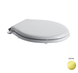 Фото Сиденье с крышкой для унитаза Globo Paestum (PS23RB) белый, золото