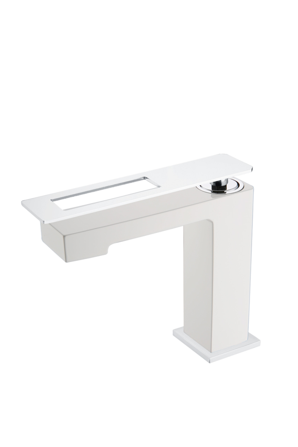 Фото Смеситель для умывальника Boheme Q (141-WCR) белый