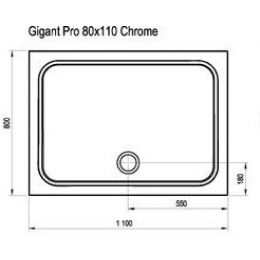 Поддон Ravak Galaxy Pro (XA04D401010), белый