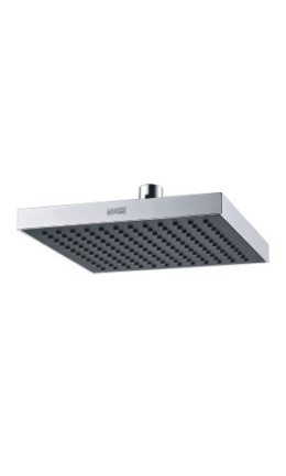 Фото Верхний душ WasserKRAFT А028, 200*200 мм, 1 режим струи, без держателя, хром