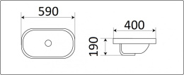 Умывальник CeramaLux 5006B