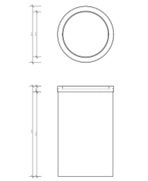 Ведро для мусора Decor Walther Universal (0607976), сталь