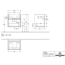 Villeroy Boch Collaro C008L0VJ Тумба под раковину 554х444 мм (Nordic Oak)