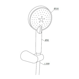 Душевой комплект RedBlu by Damixa Origin One (918110000) хром