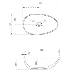 Фото Раковина-чаша NT BAGNO 60 NT404 Белый