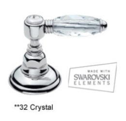 Фото Смеситель Nicolazzi Monterosa 1803BZ32 для ванны и душа, бронза, ручки Swarovski