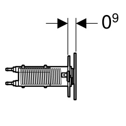 Клавиша смыва Geberit Omega (115.083.SQ.1) коричневый
