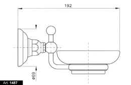 Мыльница Nicolazzi Classica 1487CR, хром
