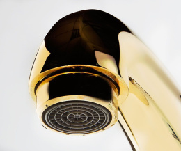 Фото Смеситель для раковины Kludi Adlon (510100520) хром золото