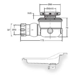 Сифон Galassia SA02 (9062)