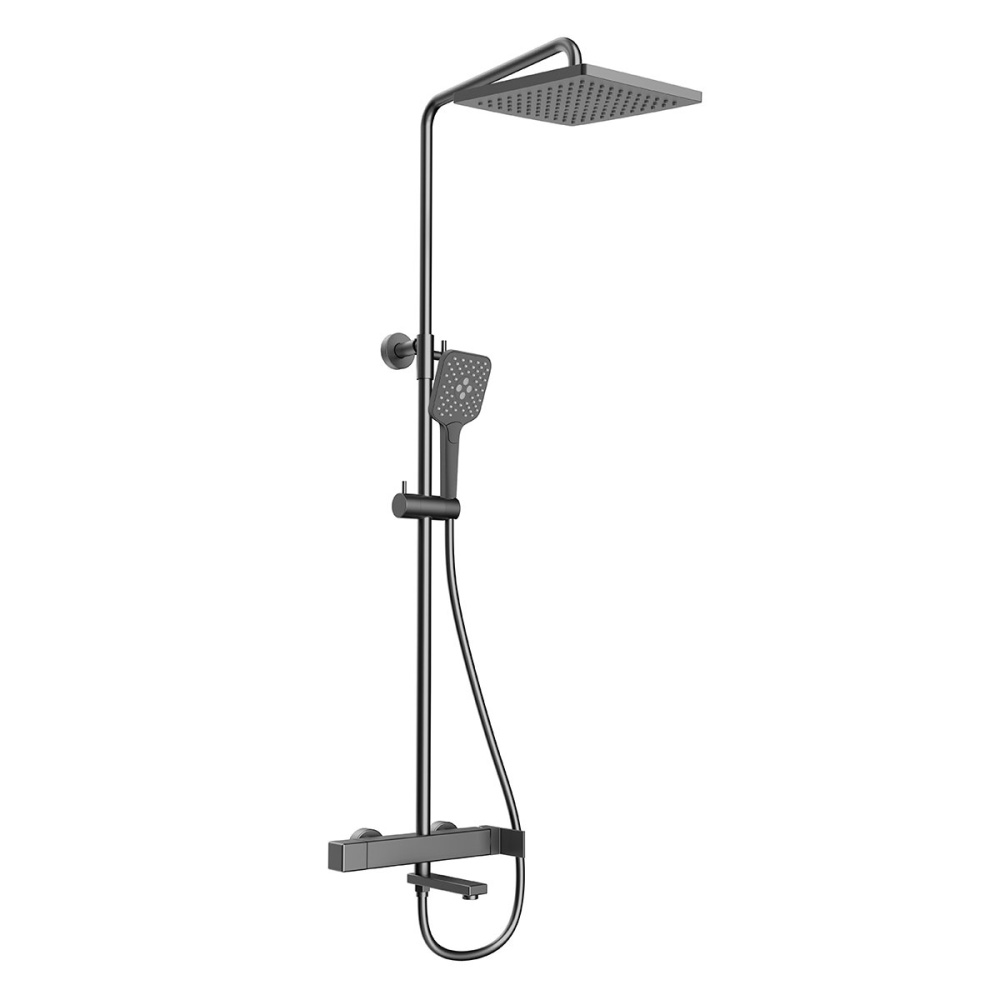 Душевая стойка Vincea Cube (VSFS-1C1GM) сталь