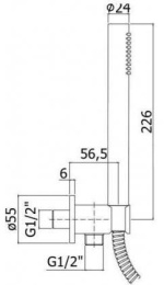 Душевые гарнитуры Душевой гарнитур Paffoni Master (ZDUP094HGSP) Золото медовое брашированное