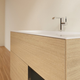 Villeroy Boch Finion F040PHPC Тумба под раковину 996х498 мм (glossy black/oak veneer)