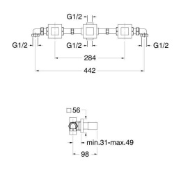 Cristina Quadri QD11451 Смеситель для ванны