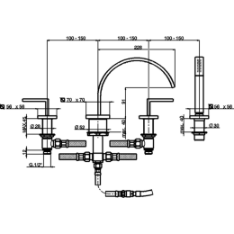 Смеситель для ванны Cisal Wave WA00026121, хром