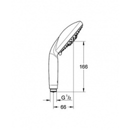 Grohe Rainshower 28764000 Душ ручной, 3 вида струи