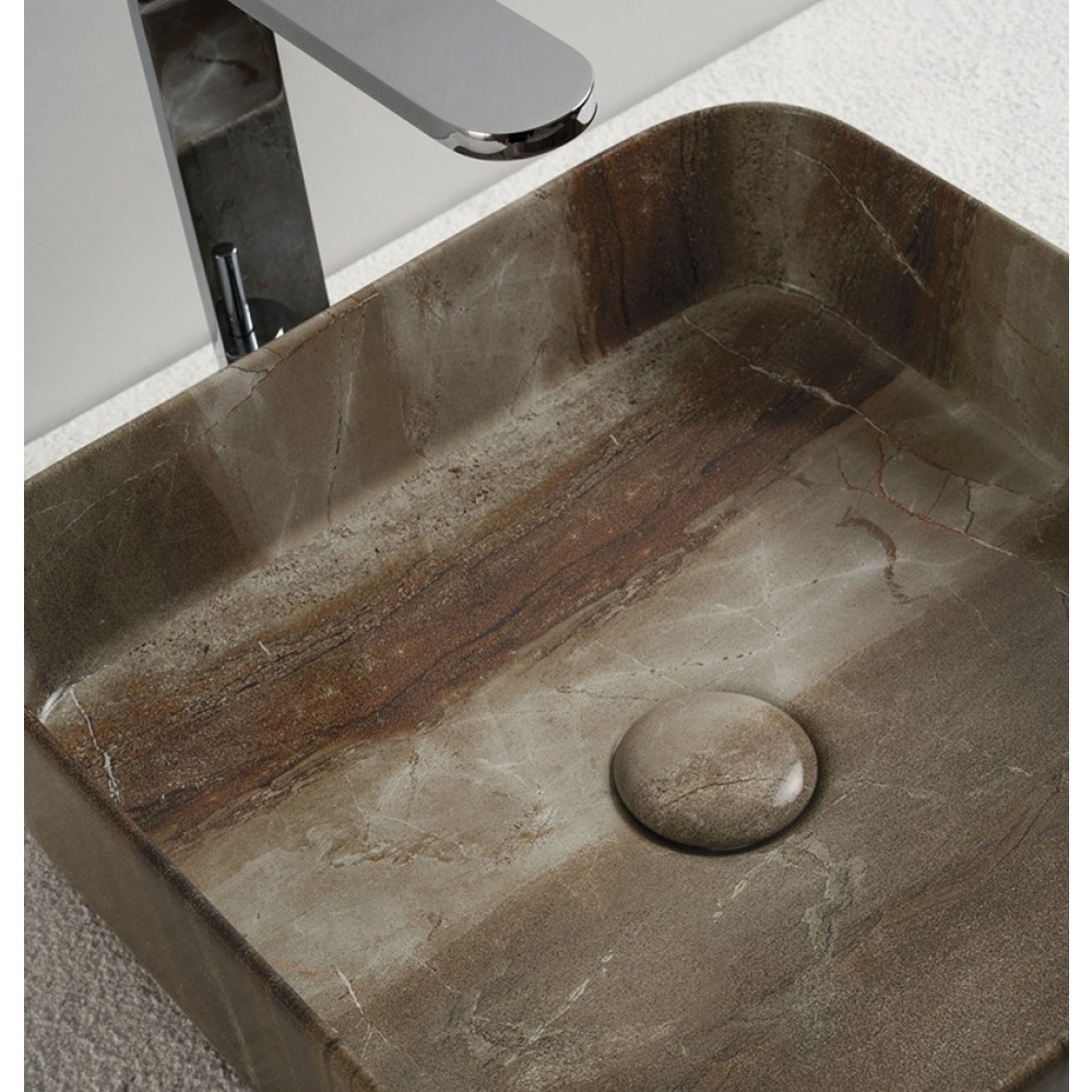 Ceramica CIELO Shui Comfort SHCOLAQ40 B - Раковина накладная на столешницу 40 * 40 см (белый глянцев