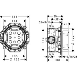 Фото Гигиенический душ Hansgrohe Logis 7160532129 комплект