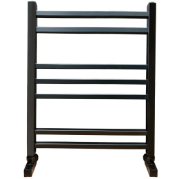 Фото Полотенцесушитель водяной Ника Modern ЛМ 5 черный матовый RAL9005 Люкс  ЛМ 5 60/50 черный мат. с вен