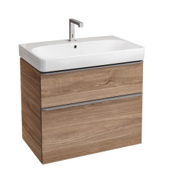 Тумба для раковины Geberit Smyle Square 500.353.JR.1 с ящиками выдвижными, цвет фасада: пекан