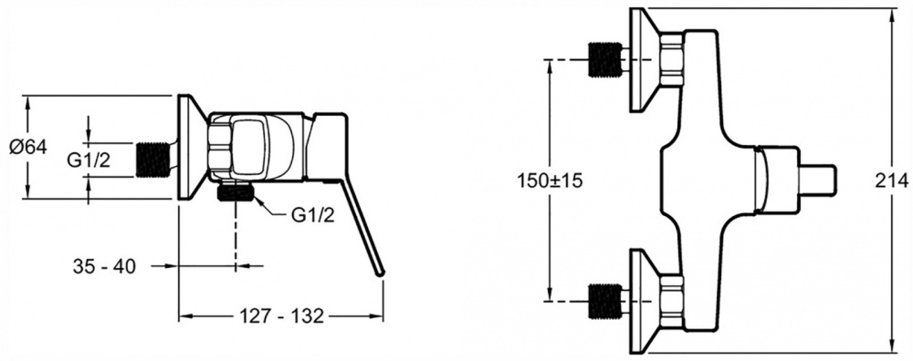 Фото Смеситель Jacob Delafon EO E24159RU-CP для душа, хром