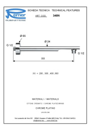 Фото Remer 348N40 Кронштейн для верхнего душа 400 мм (хром)