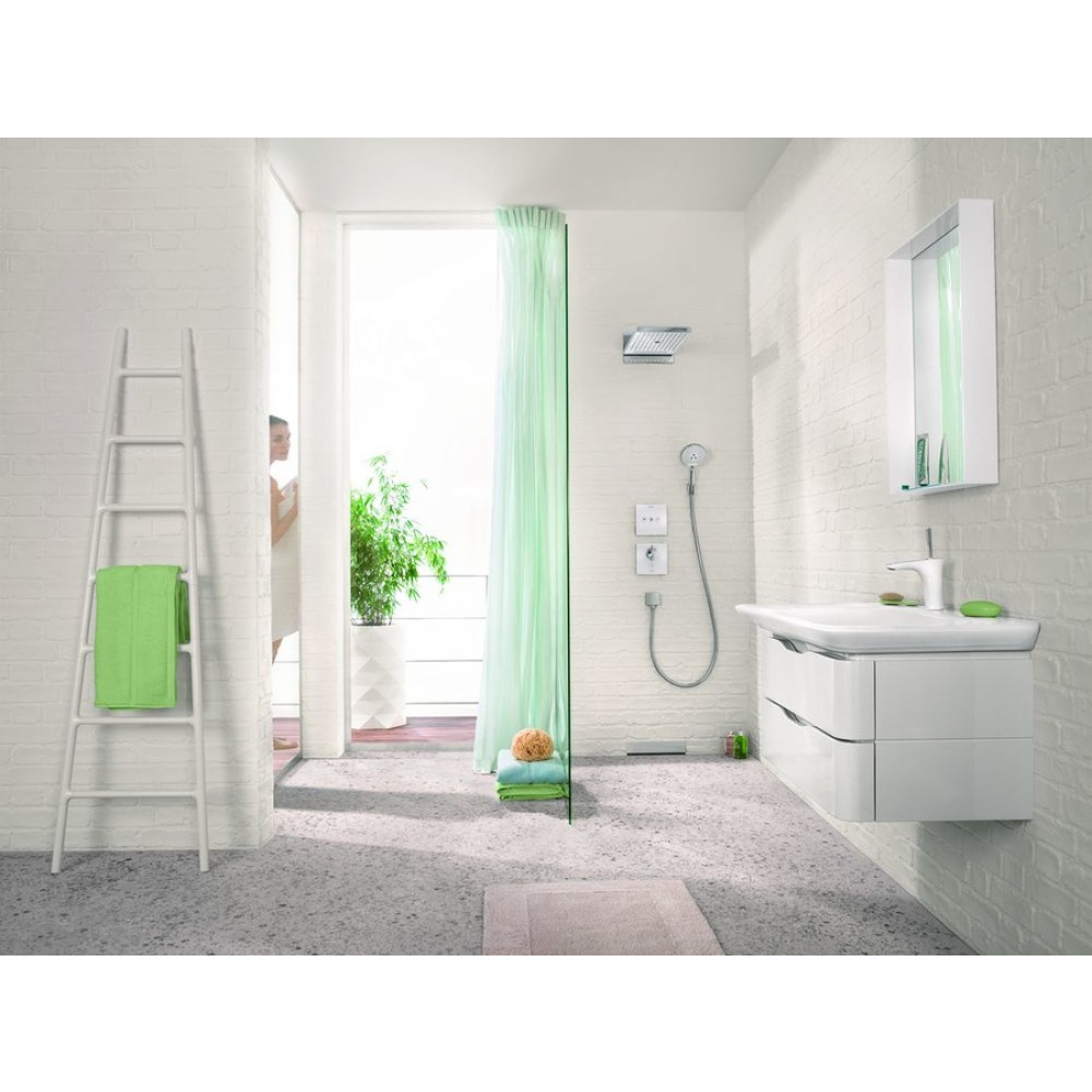 Смеситель для раковины Hansgrohe PuraVida (15275400) хром, белый