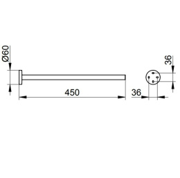 Держатель для полотенца Keuco Edition 90 19020010000