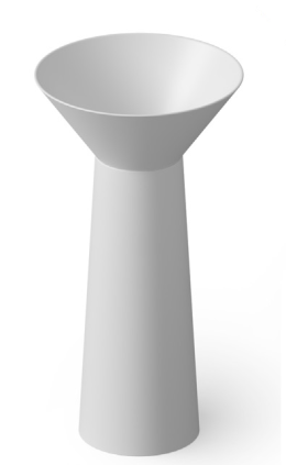 Фото Раковина напольная DEA Design Pedestal Basin (DD2022 480 18) белый матовый
