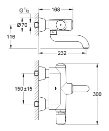 Смеситель Grohe Europlus E 36240001 для раковины