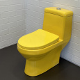 Моноблок детский COMFORTY 2311Y (жёлтый), 2-реж. арматура, горизонтальный выпуск, сиденье полипропил