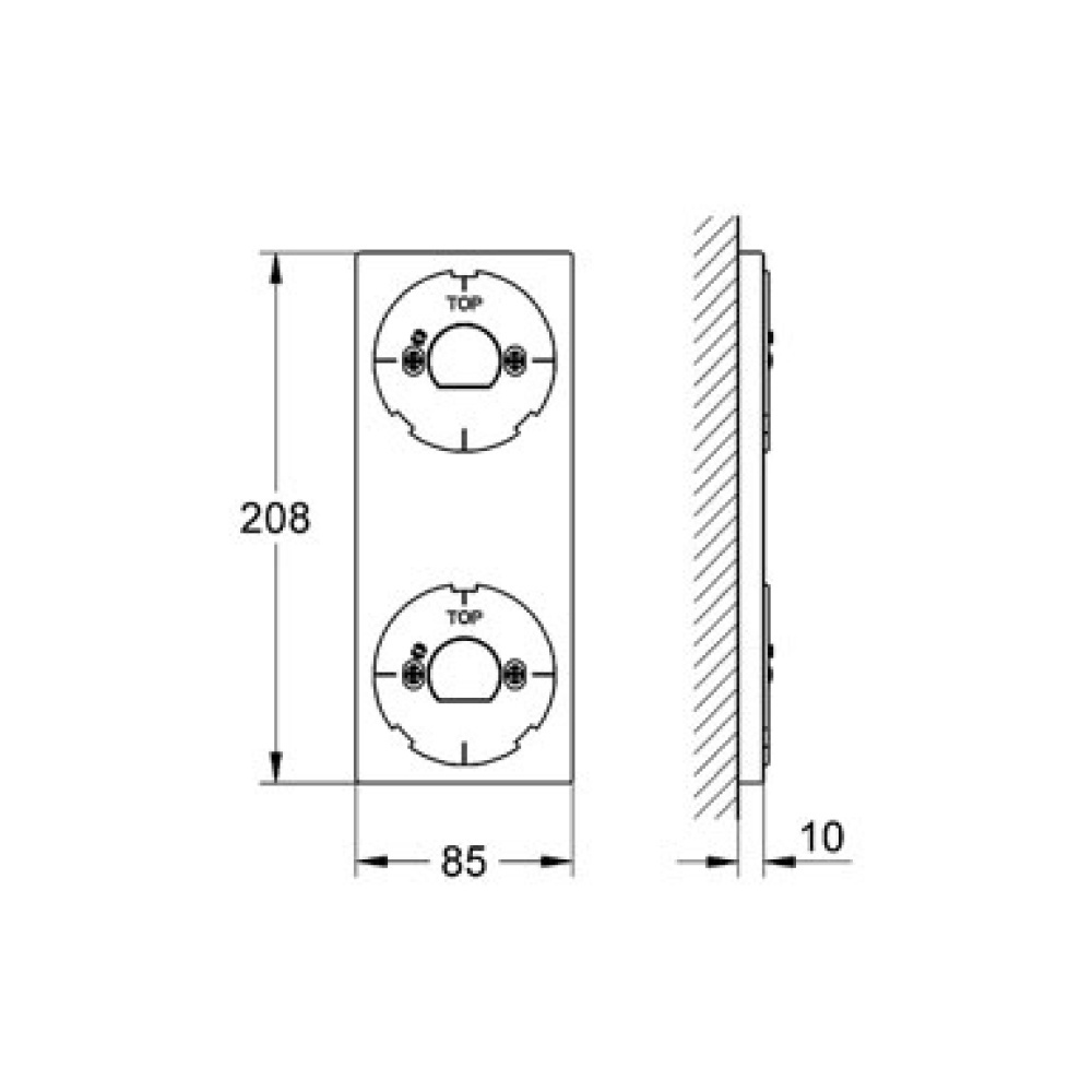 Панель монтажная Grohe Allure F-digital 40548000
