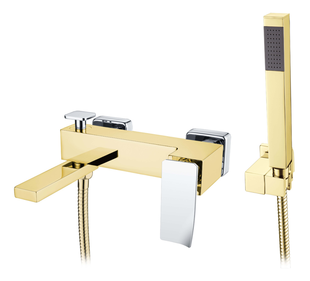 Фото Смеситель для ванны Boheme Q (143-GCR.2) золото