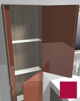 Пенал Jacob Delafon Rythmik Pure EB1774D-M75 40 см, матовый лак малиновый, правый