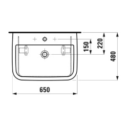 Раковина Laufen Form 8.1067.4.000.104.1