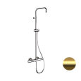 Душевая система термостатическая Remer Elegance EQ32ASSDBG, золото брашированное