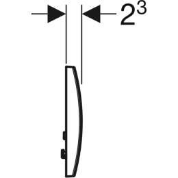 Клавиша смыва Geberit (115.107.46.1) хром матовый
