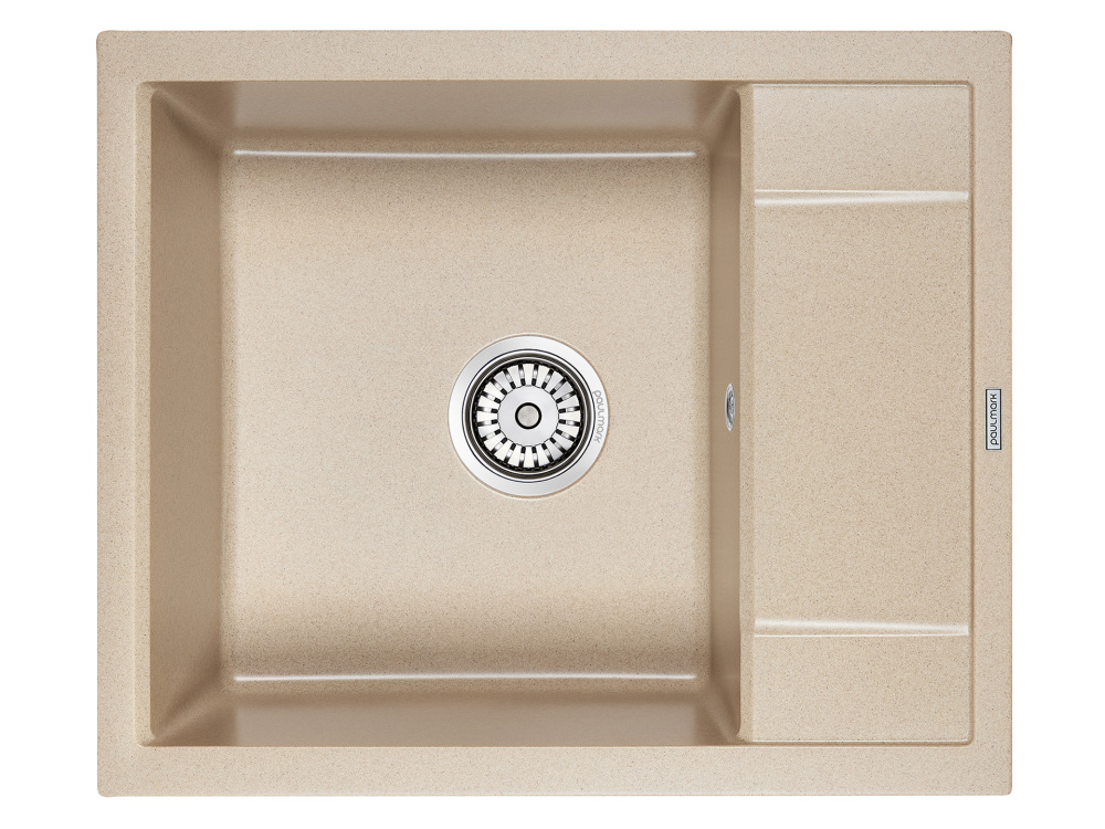 Мойка гранитная OPTIMUM, PM216050-QU, кварц, 600х500 мм, Paulmark PM216050-QU