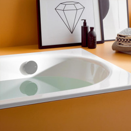 Фото Ванна Bette Comodo 1641-000 PLUS (перелив сзади, 1800х800 мм) шумоизоляция, антигрязевое покрытие