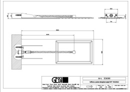 Фото Верхний душ Gessi Tremillimetri Quadro (33061#238) сталь полированная