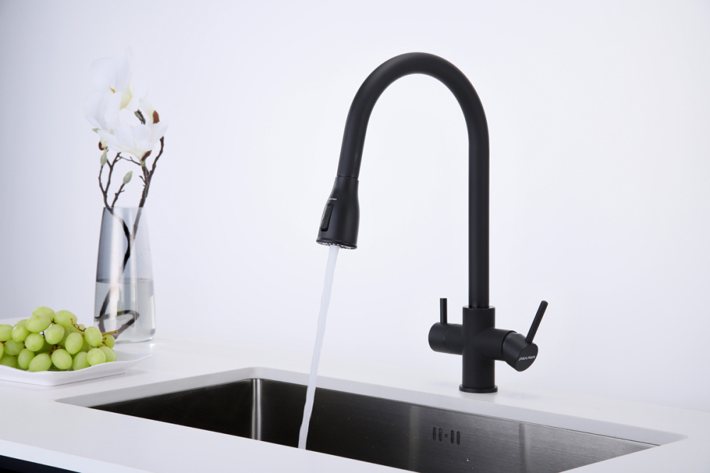 Смеситель для кухни Paulmark Lange (La214212-401) антрацит