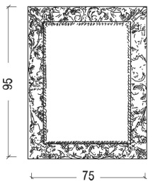 Фото Armadi Art NeoArt 516-м Зеркало прямоугольное, серебро массив