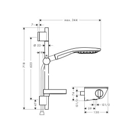 Душевой гарнитур Hansgrohe Ecostat (27036400) хром