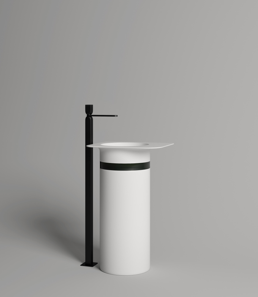 Фото Раковина напольная Salini Ninfea (130221M) белый