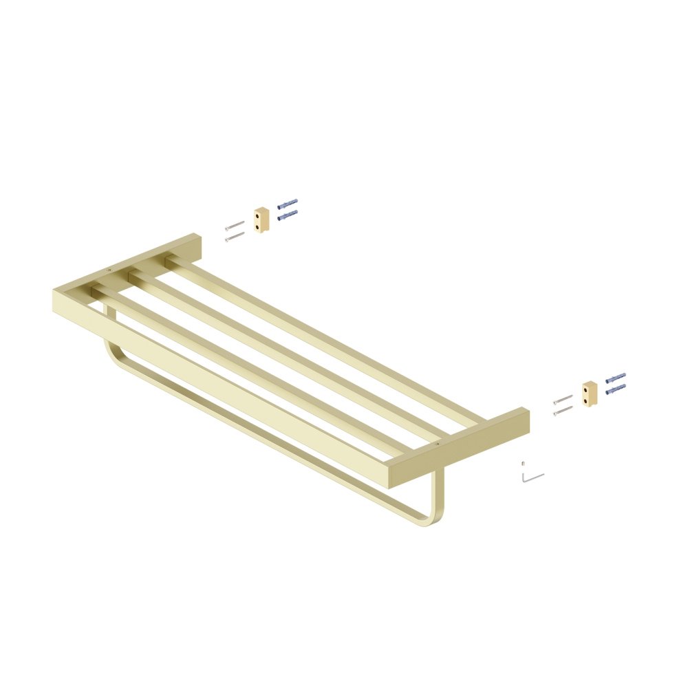 Фото Полка для полотенец Timo Petruma 15258/17 золото матовое