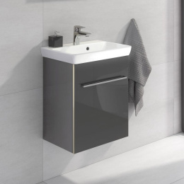 Villeroy Boch Avento A88700B1 Тумба под раковину 430х352 мм петли левые (серое стекло)