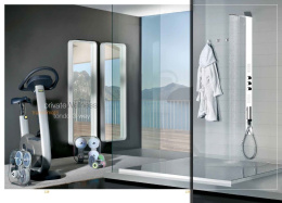 Фото Душевая система Gessi Tremillimetri Tondo (39821#238) сталь полированная