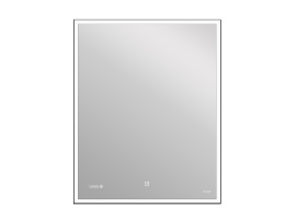 Cersanit KN-LU-LED011*100-d-Os Зеркало LED 011 design 100x80 с подсветкой часы металл. рамка прямоуг